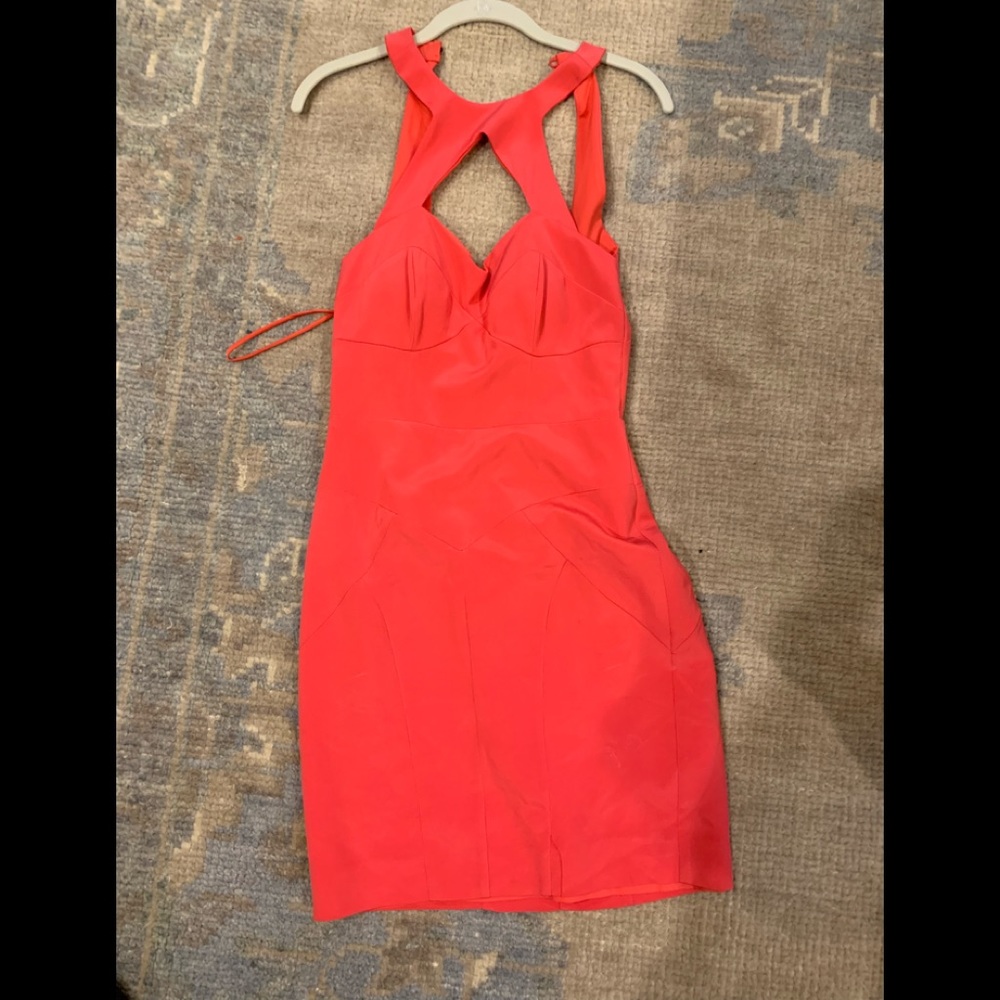 Nicole Miller Hot Pink bodice top dress